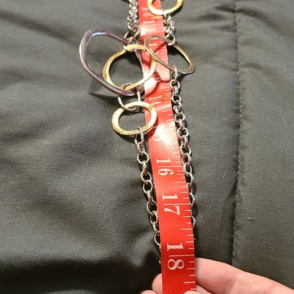 Long silver with gold necklace - Picture 4 of 4